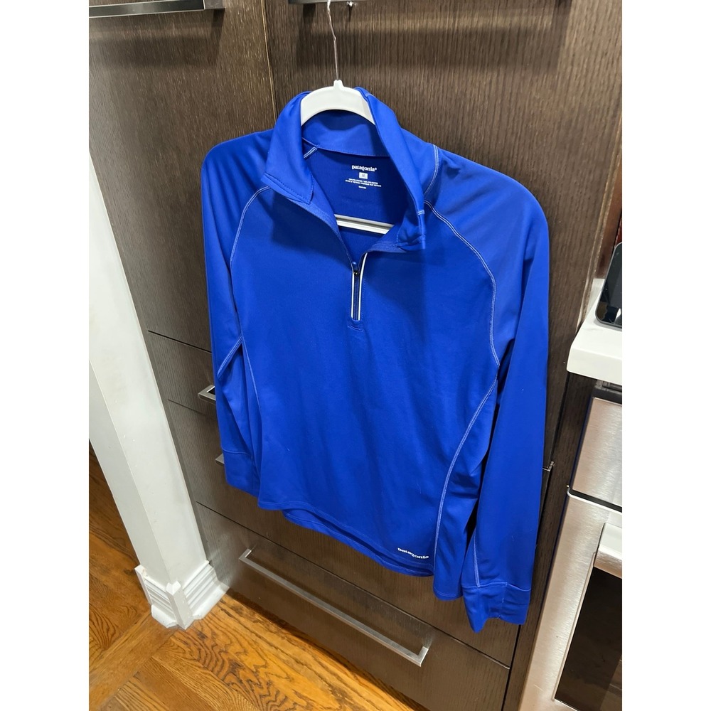 Patagonia Capilene Midweight Zip-Neck Base Layer Top, Alpine Blue, Size M‎